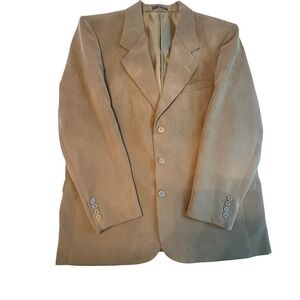 Members Only Mens 44R Brown Corduroy Blazer Jacket Sport Coat